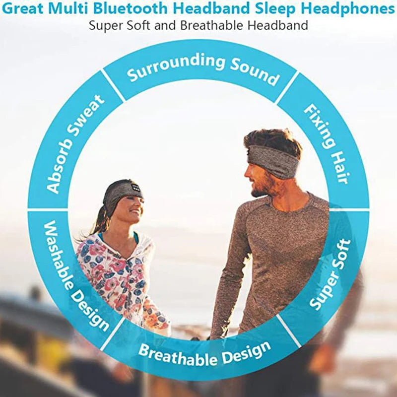 Máscara de sono bluetooth fones de ouvido para dormir headband fina macia elástica confortável fone de ouvido de música sem fio máscara de olho para dorminhoco lateral