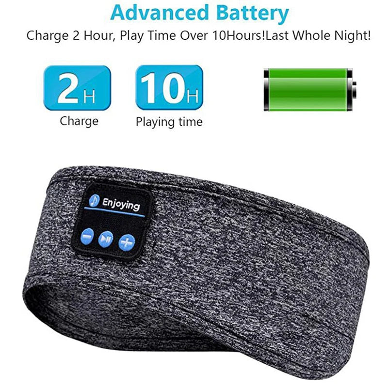 Máscara de sono bluetooth fones de ouvido para dormir headband fina macia elástica confortável fone de ouvido de música sem fio máscara de olho para dorminhoco lateral