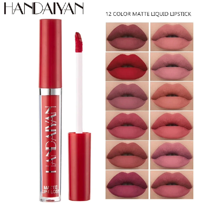 Mega Oferta 6 Pçs/set Matte Velvet Lip Gloss À Prova D 'Água de Longa Duração Batom Líquido Cosméticos Beleza Manter 24 Horas Maquiagem