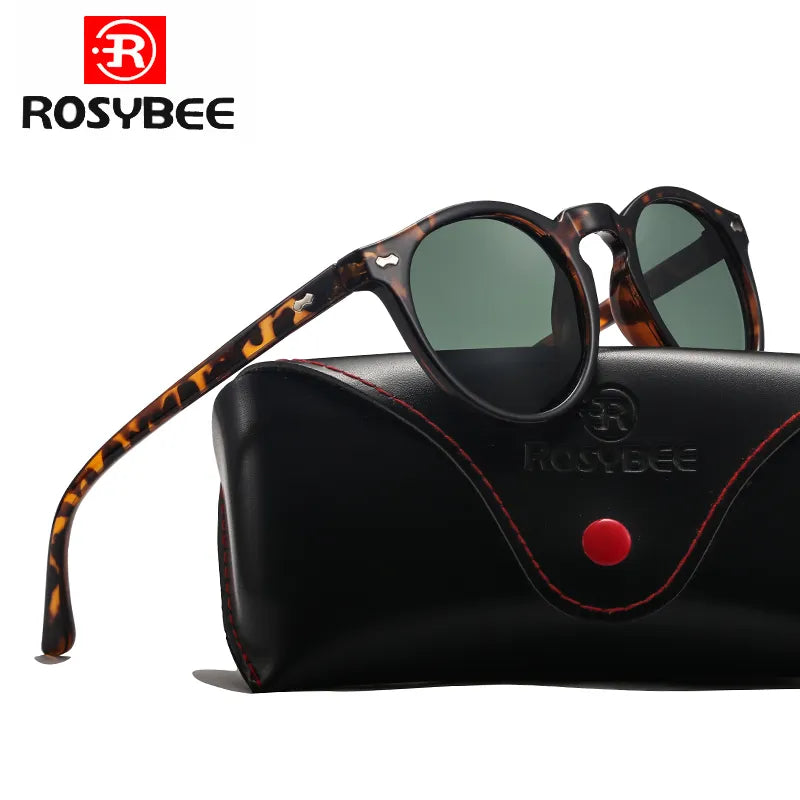 Novos óculos de sol polarizados marca ROSYBEE design tendência luxo vintage óculos de sol princesa luxuosa tons uv400 oculos uv400