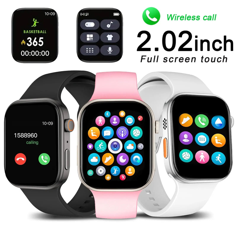 Smartwatch, visualização de alerta de interesse, alertas de vários aplicativos, chamada/discagem sem fio, papel de parede personalizável, compatível com IPhone/A