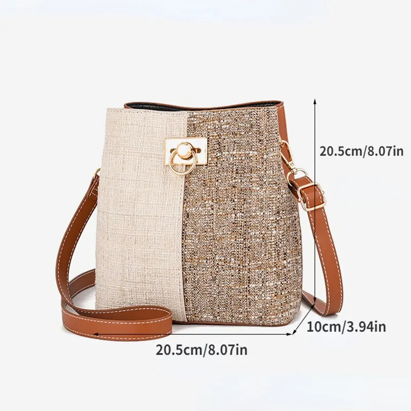 Bolsa elegante, mulher elegante, shopping de princesa, crossbody saco/balde de couro ecológico círculo fivela sacos de ombro moda feminina